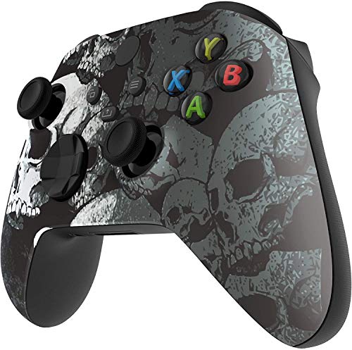 Wireless Controller for Microsoft Xbox Series X/S & Xbox One - Custom Soft Touch Feel - Custom Xbox Series X/S Controller (X/S Black Skullz)