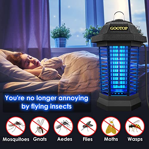 GOOTOP Mosquito Zapper Outdoor, Bug Zapper Outdoor Electric, Insect Fly Traps, Fly Zapper, Mosquito Killer for Patio Indoor