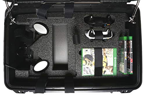 Case Club Xbox One X/S Portable Gaming Station with Built-in 24" 1080p Monitor, Storage for Controllers, Games, and Included Speakers (Xbox & Accessories Not Included)