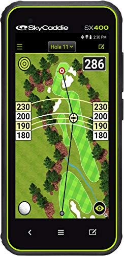 SkyCaddie SX400, Handheld Golf GPS with 4 inch Touch Display, Black, (Model: SX400 GPS)