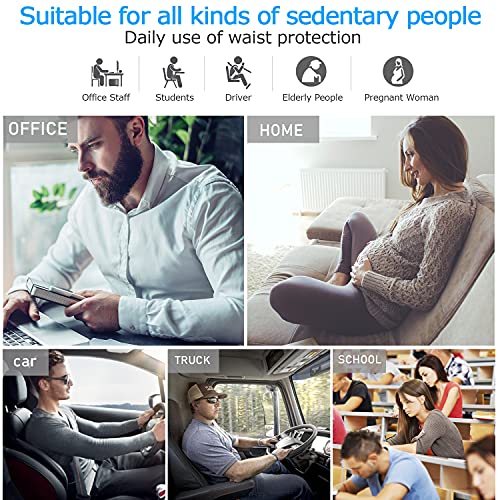 Lumbar Support Pillow,Memory Foam Back Support for Office Chair,Computer Chair,Car Seat,Recliner and Couch with Breathable 3D Mesh Cover,Ergonomic Design Orthopedic Backrest for Back Pain Relief