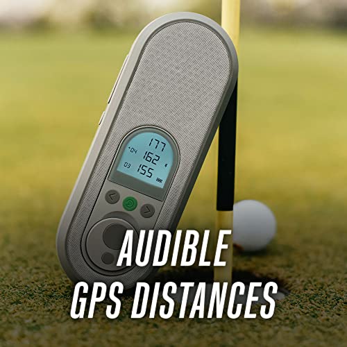 Precision Pro Ace Smart GPS Golf Speaker - Bluetooth Golf Cart Speaker with Mangetic Cart Mount, Music & GPS Golf Audible Distances, Personalized Yardages, Rechargeable Battery & 37,000+ Courses