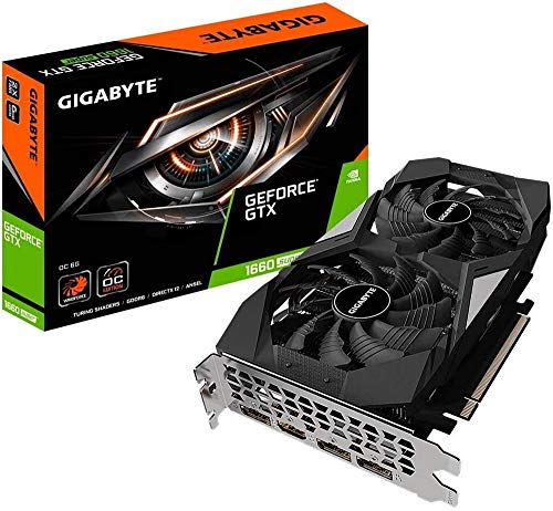 Gigabyte Gv-N166SOC-6GD GeForce GTX 1660 Super OC 6G Graphics Card, 2X Windforce Fans, 6GB 192-bit GDDR6, Video Card