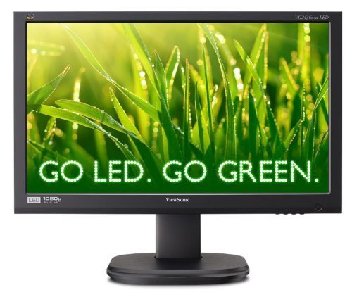 Viewsonic VG2236WM-LED 22-Inch (21.5-Inch Vis) Ergonomic LED Backlit Monitor with 1920x1080 Resolution - Black (Renewed)