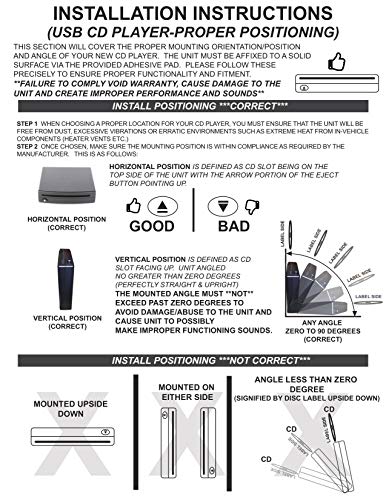 Automotive Integrated Electronics OE Integrated Vehicle CD Player via USB radio connection (USBCDPLAY2) – (See Vehicle Fit Chart PDF)