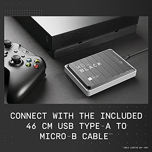 WD_BLACK 4TB P10 Game Drive for Xbox - Portable External Hard Drive HDD with 1-Month Xbox Game Pass - WDBA5G0040BBK-WESN