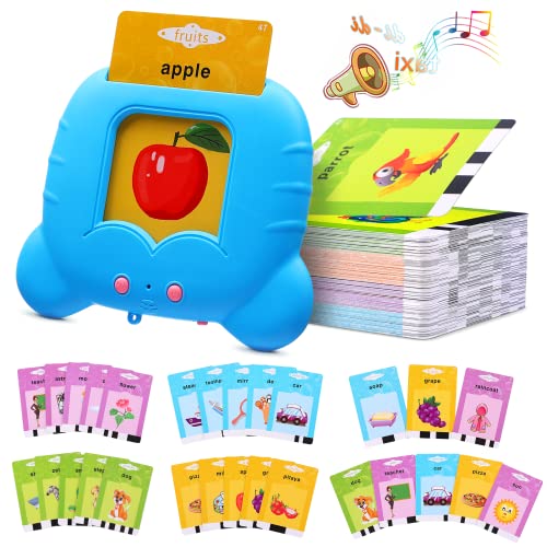 2nd Generation Talking Flash Cards Learning Toys for Toddlers, Montessori Educational Learning Toys for Autistic Children 224 Sight Words Speech Therapy Toys for 2-6 Year Old Boys Girls