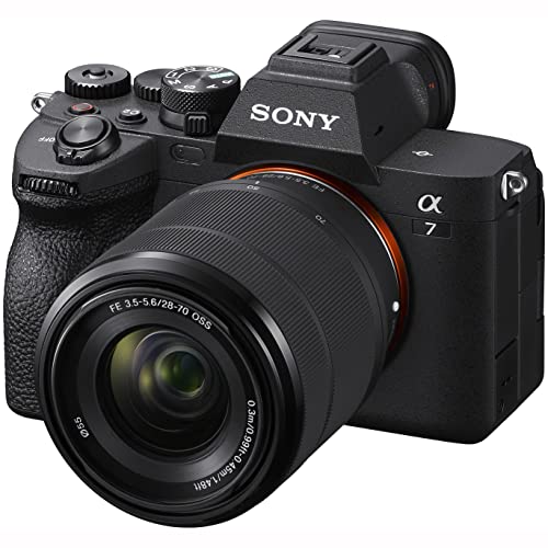 Sony a7 IV Full Frame Mirrorless Camera Body with 2 Lens Kit FE 16-35mm F2.8 GM G Master + 28-70mm ILCE-7M4K/B + SEL1635GM Bundle w/Deco Gear Backpack + Monopod + Extra Battery, LED and Accessories