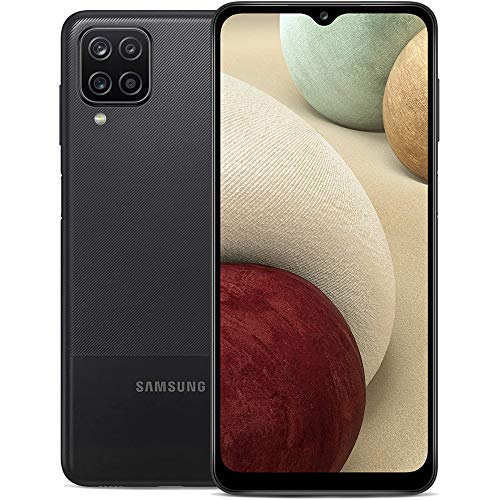 Samsung Galaxy A12 Nacho (128GB, 4GB) 6.5" HD+, Exynos 850, 48MP Quad Camera, Dual SIM GSM Unlocked Global 4G Volte (T-Mobile, AT&T, Metro) International Model A127F/DS (64GB SD Bundle, Black)