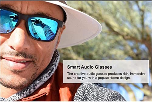 YIAKU Smart Bluetooth Glasses, Wireless Bluetooth Smart Audio Glasses, Indoor and Outdoor Entertainment Smart Glasses for Cycling, Fishing