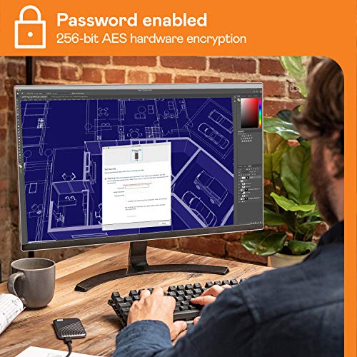 WD 2TB My Passport SSD Portable External Solid State Drive, Gray, Sturdy and Blazing Fast, Password Protection with Hardware Encryption - WDBAGF0020BGY-WESN