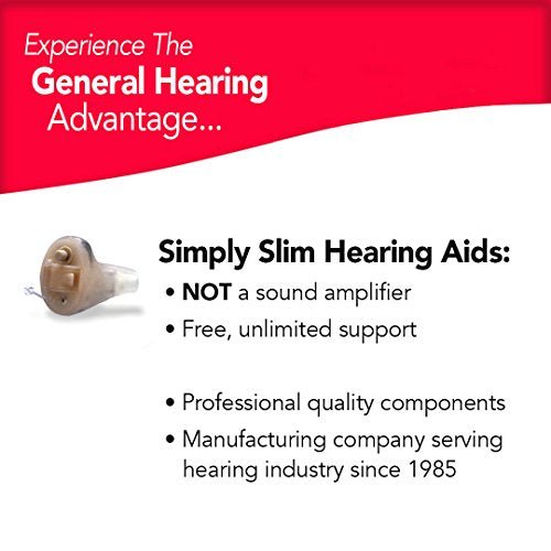 Hearing Aid - Simply Slim Smart Touch Pair, Beige - Mild-to-Moderate High Frequency Hearing Loss