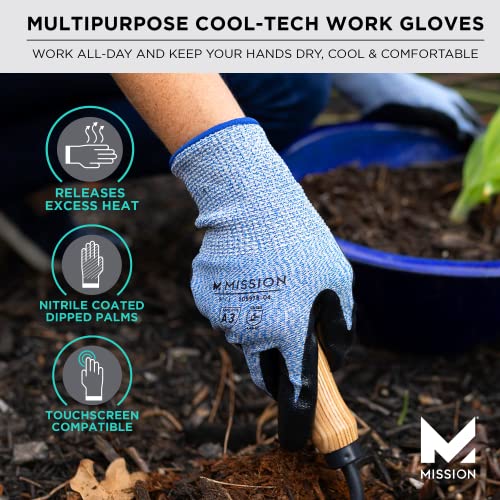 MISSION- Cool Tech Work Gloves (Large)