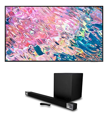 Samsung QN55Q60BAFXZA 55" QLED Quantum HDR 4K Smart TV with a Klipsch CINEMA-800 3.1 Dolby Atmos Soundbar with 10" Wireless Subwoofer (2022)