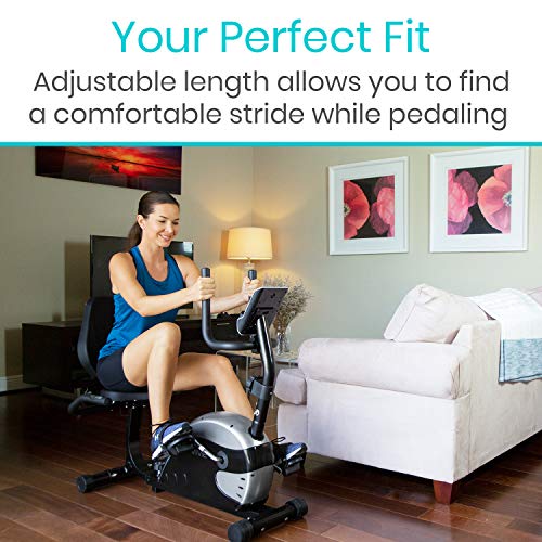 Vive Exercise Bike - Stationary Recumbent Exercise Spin Cycle Device for Seniors, Adults, Men and Women - Indoor Fitness Equipment -at Home Cycling with Adjustable Resistances, Digital Display