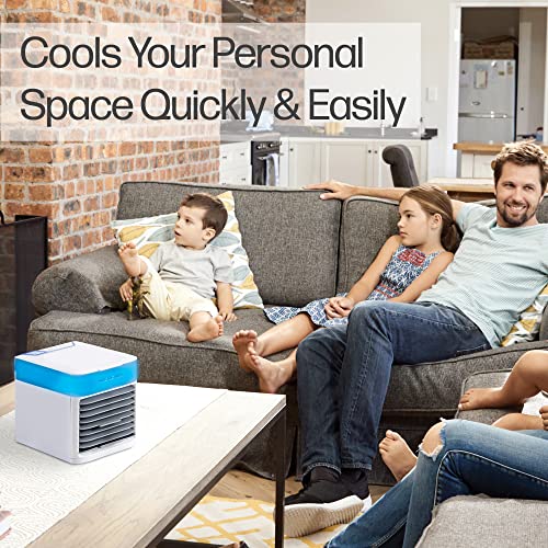 Arctic Air Pure Chill 2.0 Evaporative Air Cooler by Ontel - Powerful, Quiet, Lightweight and Portable Space Cooler with Hydro-Chill Technology For Bedroom, Office, Living Room & More