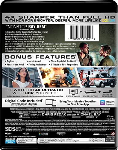 Ambulance - Collector's Edition 4K Ultra HD + Blu-ray + Digital [4K UHD]