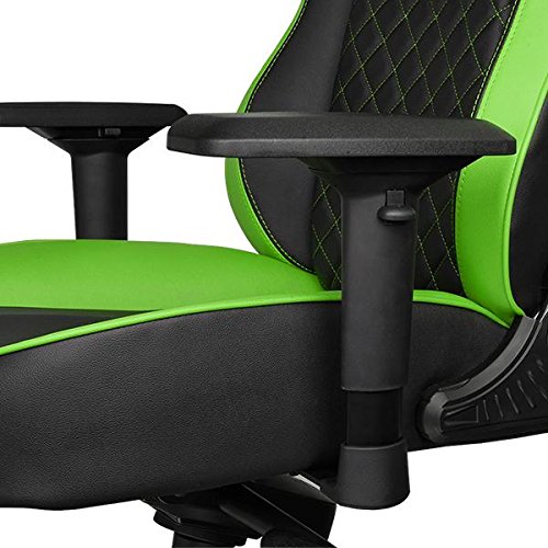 Thermaltake Tt eSPORTS GT Fit F100 Racing Bucket Seat Style Ergonomic Gaming Chair Black/Green