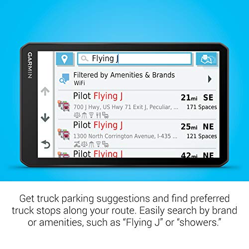 Garmin dezl OTR700, 7-inch GPS Truck Navigator, Easy-to-read Touchscreen Display, Custom Truck Routing and Load-to-dock Guidance, 7 Inch