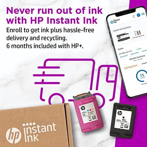 HP OfficeJet Pro 8025e Wireless Color All-in-One Printer with bonus 6 free months Instant Ink with HP+ (1K7K3A)