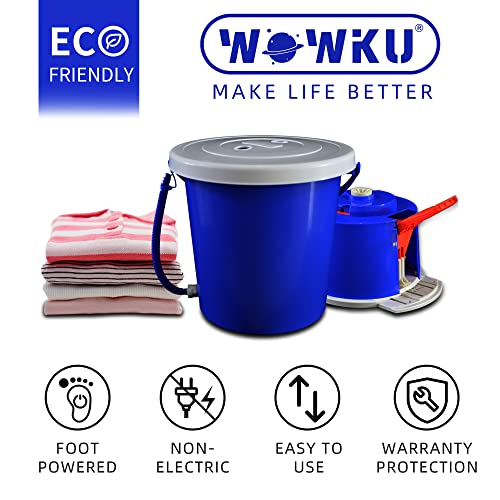WOWKU Manual Washer And Dryer Combo, Best For RV's/Camping/Workout/Blackout Emergency Use And With Two Free Laundry Bags
