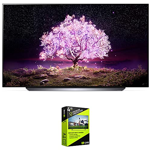 LG OLED55C1PUB 55 Inch 4K Smart OLED TV with AI ThinQ Bundle with Premium 4 YR CPS Enhanced Protection Pack