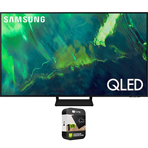 Samsung QN55Q70AAFXZA 55 Inch QLED 4K UHD Smart TV Bundle with Premium 1 YR CPS Enhanced Protection Pack