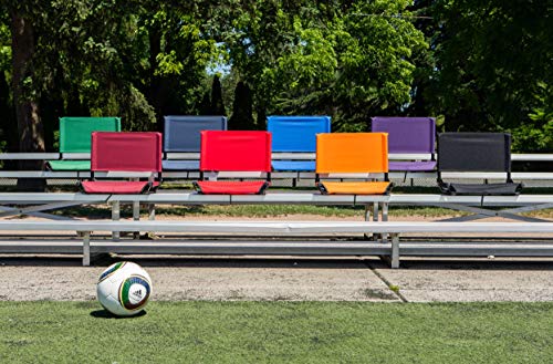 Cascade Mountain Tech Stadium Seat - Lightweight, Portable Folding Chair for Bleachers and Benches - Navy, 17"