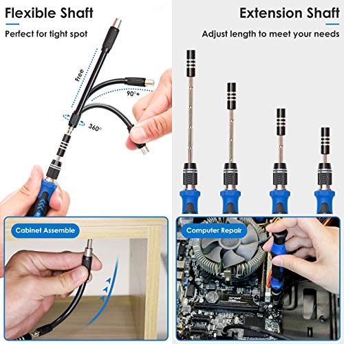 STREBITO Screwdriver Sets 142-Piece Electronics Precision Screwdriver with 120 Bits Magnetic Repair Tool Kit for iPhone, MacBook, Computer, Laptop, PC, Tablet, PS4, Xbox, Nintendo, Game Console