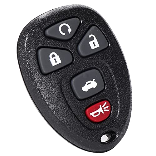 OGATOO Key Fob Replacement - Keyless Entry Car Remote Control Transmitter Fits Chevry Impala Monte Carlo Cadillac DTS Buick Lucerne 2006-2013, 5 Btn Clicker, OUC60270,15912860, 1 Pcs