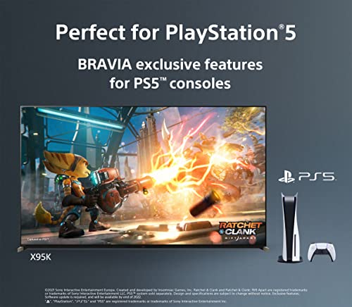 Sony 65 Inch 4K Ultra HD TV X95K Series: BRAVIA XR Mini LED Smart Google TV with Dolby Vision HDR and Exclusive Features for The Playstation® 5 XR65X95K- 2022 Model