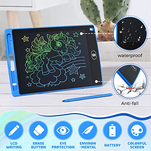 32 Pieces LCD Writing Tablet Doodle Board Electronic Toy 8.5 Inch Colorful Doodle Board LCD Erasable Drawing Pad Reusable Writing Pad Toys for Girls Boys 8-10 3-10