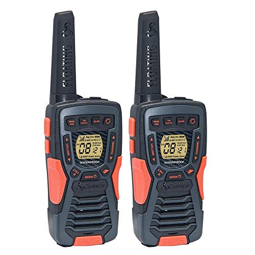 COBRA ACXT1035R FLT Floating Walkie Talkies- Waterproof, Rechargeable, Long Range up to 37-Mile Two Way Radio with NOAA Weather Alert & VOX ( 2 Pack )