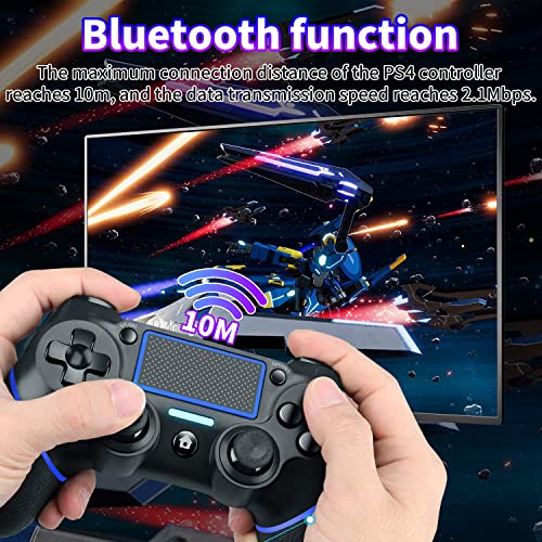 Aollpala Replacement for PS4 Controller, Controller Dual Vibration Game Joystick Wireless Controller for PS4/ PS3/Slim/Pro, Compatible with PS4 Console