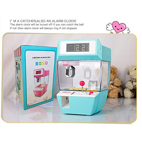 Emilykylie Catcher's Alarm Clock Slot Machine Game Machine Candy Hanging Doll Claw Claw Machine Arcade Children's Automatic Toys,Green