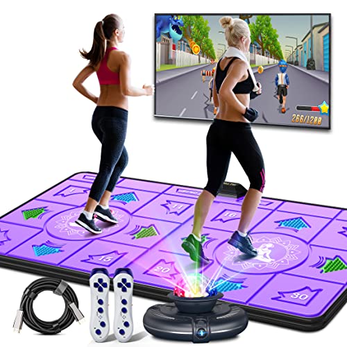 MetFut Dance Mat for TV,Wireless Handle Dance pad,Musical Electronic Dance Mat with HD Camera, HDMI Double User Dance Mat Non-Slip Yoga Dance Pad Dance Mat for Kids & Adults,Gift for Boys & Girls