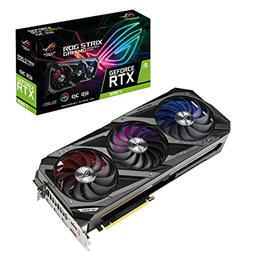 ASUS ROG Strix NVIDIA GeForce RTX 3080 Ti OC Edition Gaming Graphics Card (PCIe 4.0, 12GB GDDR6X, HDMI 2.1, DisplayPort 1.4a, Axial-tech Fan Design, 2.9-Slot, Super Alloy Power II, GPU Tweak II)