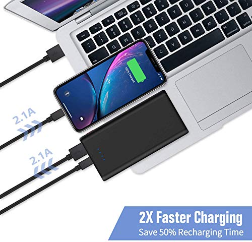 Portable Charger Power Bank 25800mAh, Ultra-High Capacity Fast Phone Charging with Newest Intelligent Controlling IC, 2 USB Port External Cell Phone Battery Pack Compatible with iPhone,Android etc