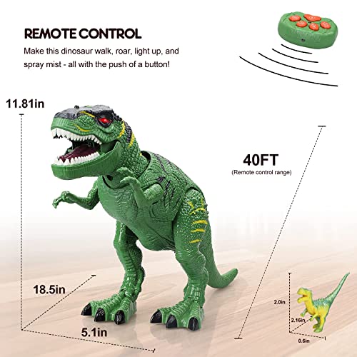 STEAM Life Dinosaur Toys for Kids 3-5 - Remote Control Dinosaur Toys for Kids 3 4 5 6 7+ Light Up & Realistic Roaring Sound - T rex Dinosaur Toys - Walking Dinosaur Toys - Dinosaur Robot Toy for Boys