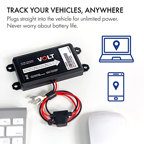 GPS Tracker for Vehicles with Real-time Alerts, 4G LTE - Easy Install Fleet & Car GPS Tracker - FCC, PTCRB Certified Car Tracker Device for Vehicles - Livewire Volt - Subscription Required.