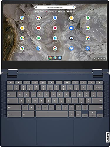 Lenovo Flex 5 13 Chromebook Laptop, 13.3 Inch FHD Touch Screen, Intel Core i3-1115G4 Processor, 8GB RAM, 64GB eMMC Storage, Intel UHD Graphics, Chrome OS, Bundle with JAWFOAL