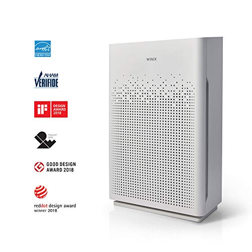 Winix AM90 Wi-Fi Air Purifier, 360sq ft Room Capacity & A230 Tower H13 True HEPA 4-Stage Air Purifier, Perfect for Home office, Home classroom, Bedroom and Nursery, Charcoal Grey