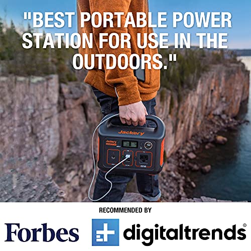 Jackery Portable Power Station Explorer 240, 240Wh Backup Lithium Battery, 110V/200W Pure Sine Wave AC Outlet, Solar Generator (Solar Panel Not Included) for Outdoors Camping Travel Hunting Emergency