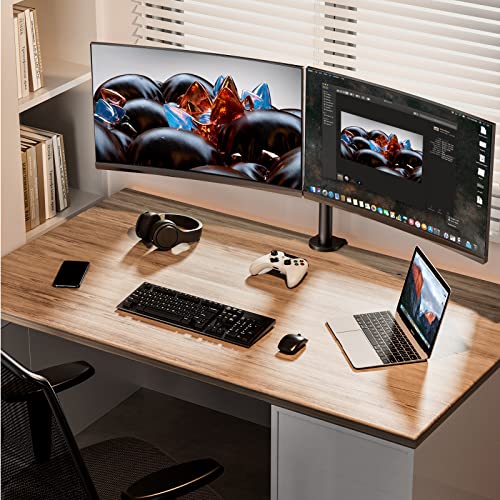 ErGear Dual Monitor Stand for 13 to 32 inch, Heavy Duty Fully Adjustable Monitor Stand for 2 Monitors, Dual Monitor Mount Fits up to 17.6 lbs per Arm, EGCM1