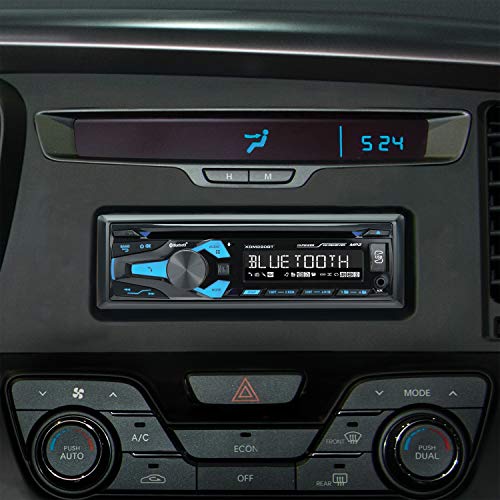 Dual Electronics XDM280BT Single-DIN in-Dash CD Receiver with Bluetooth, Blue, 2.07x2.37x5.18 inches