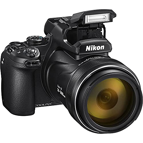 Nikon COOLPIX P1000 16MP 125x Optical Zoom Digital Camera (26522) Deluxe Bundle Kit -Includes- Sandisk 64GB SD Card + Large Camera Bag + Filter Kit + Spare Battery + Cleaning Kit + More