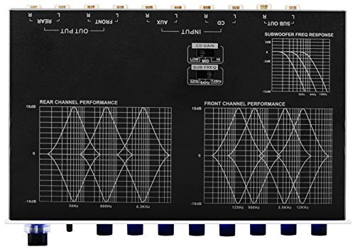 BOSS Audio Systems AVA1210 7 Band Pre-Amp Car Equalizer with Gold-Plated Front Rear and Subwoofer Outputs