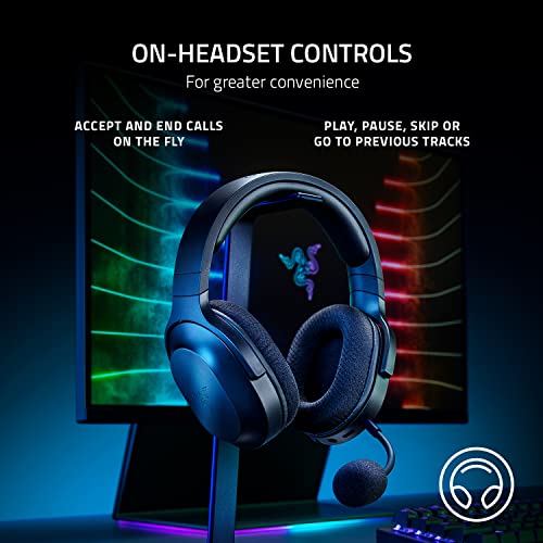 Razer Barracuda X Wireless Multi-Platform Gaming and Mobile Headset (2021 Model): 250g Ergonomic Design - Detachable HyperClear Mic - 20 Hr Battery - Compatible w/PC, PS5, Switch, & Android - Black