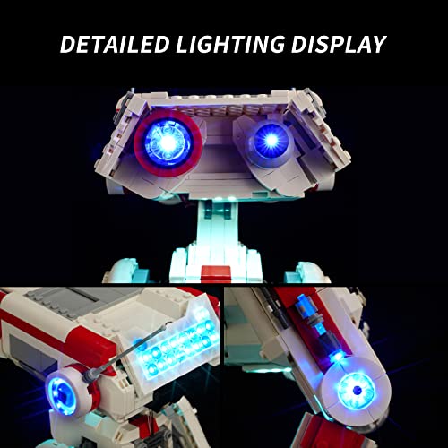 Rorliny LED Light Kit for Lego Star Wars BD-1 75335 Toy Building Set, Lighting Set Compatible with Lego 75335-Upgraded Version (Lights Only, No Lego Models)