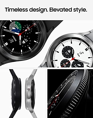 SAMSUNG Galaxy Watch 4 Classic 46mm Smartwatch with ECG Monitor Tracker for Health, Fitness, Running, Sleep Cycles, GPS Fall Detection, Bluetooth, US Version, Black